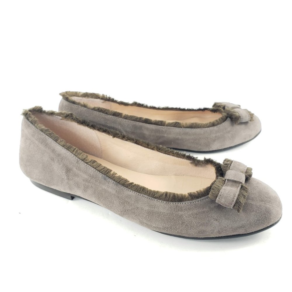 french sole fs/ny  suede flats with bow